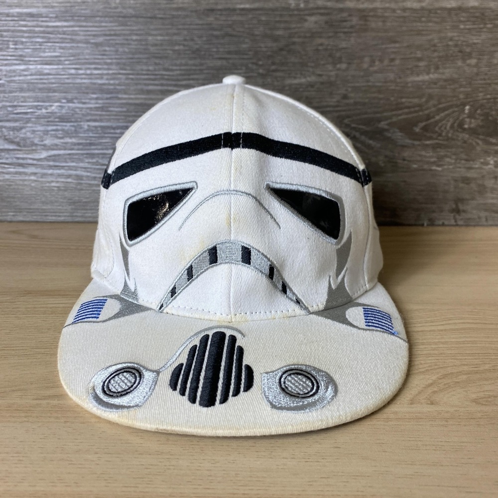 Star Wars Hat Cap Stormtrooper White Embroidered OSFM Cotton Costume Adult Logo